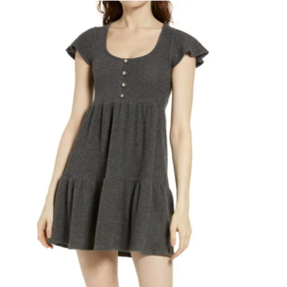 Rib Babydoll Minidress